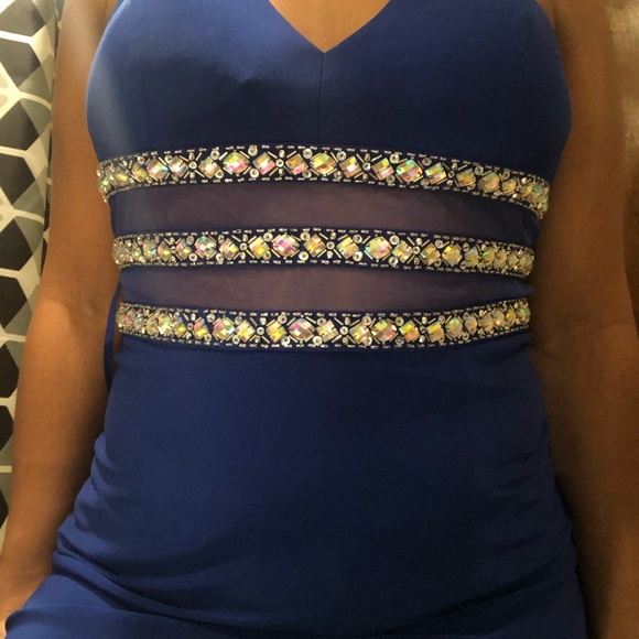 Blue PROM DRESS - Picture 3 of 5